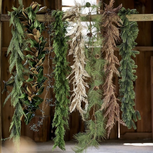 Faux Cedar Garland Evergreen - Picture 1 of 16
